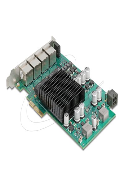Delock PCI Express x4 Network Card LAN 4xRJ45 PoE+ - 86097
