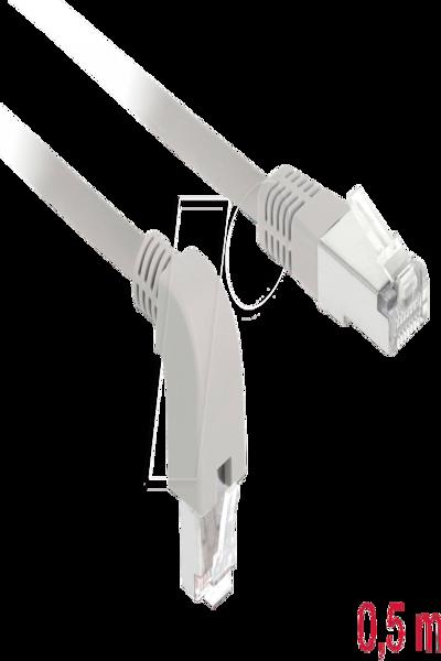 Câble patch Delock - RJ-45 (M) coudé vers le bas vers RJ-45 (M) droit