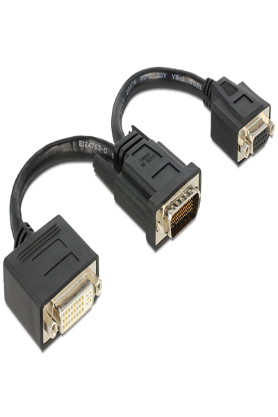 Delock Display adapter - HD-15 (VGA), DVI-I (F) to DMS-59 (M) - 65555