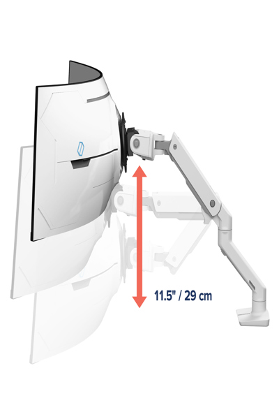 Bras Ergotron HX avec bureau pivotant très robuste M