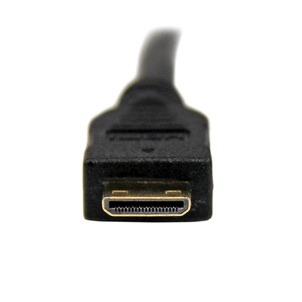 StarTech 2m Mini HDMI to DVI-D Cable - M/M - 2 m - Mini-HDMI - DVI-D - Male - Male - Gold - HDCDVIMM2M