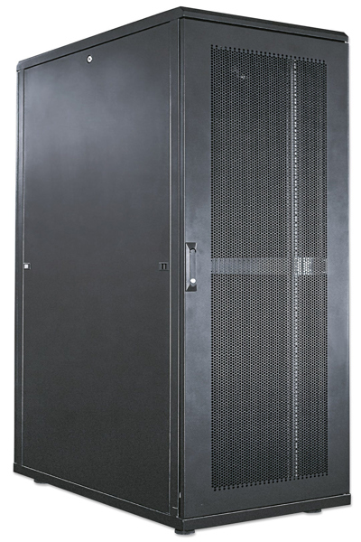 Baie serveur Intellinet 19" - Autonome - 26U - 600 x 1 000 mm (largeur x profondeur) - Noire - En kit - Charge maximale : 1 500 kg - Serrure de porte multipoints - Une serrure par panneau latéral - Profondeur utile : 123 à 773 mm - Indice de protection IP20 - Rack - Acier - Rack autoportant - 26U - 1 500 kg - Serrure à clé