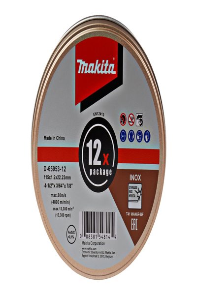 Makita D-65953-12 Trennscheibe 115x1.2mm INOX