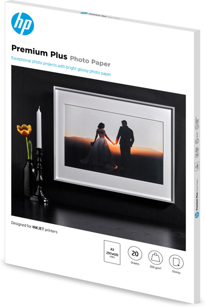 HP Multipurpose Recycled Paper: 500 Sheets, Letter/A3, Gloss, 300 gsm