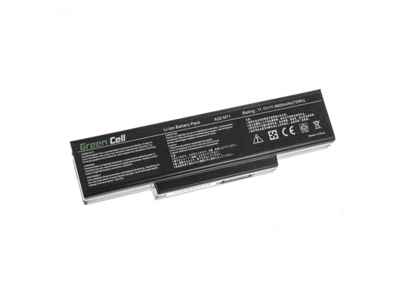 Green Cell Battery for Asus K72 N71 N73 11.1V - AS07