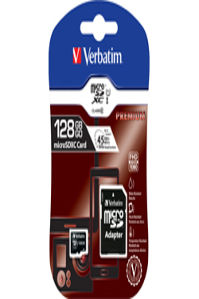 Verbatim Premium - Flash memory card (SD adapter included) - 44085