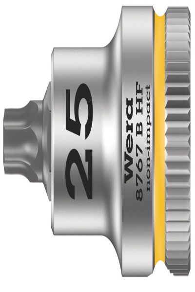 Wera 05003062001, Douille, 3/8", 1 tête(s), T25, Acier au chrome-vanadium, Chrome