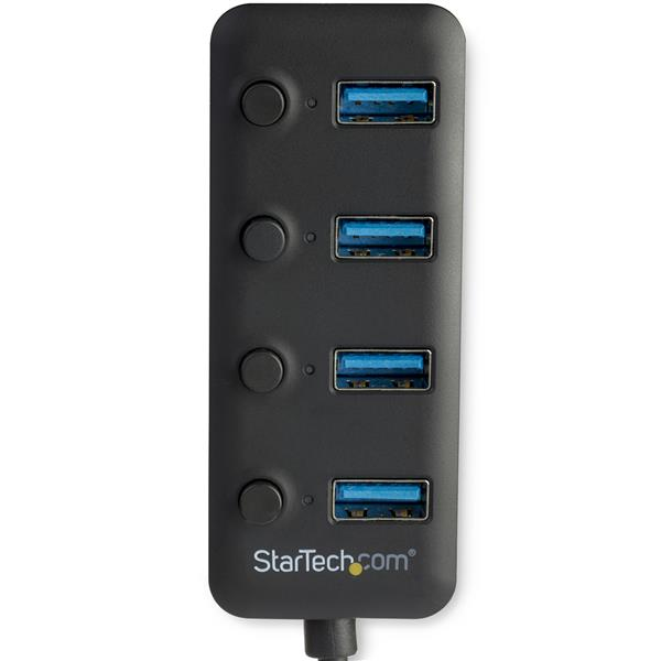 4 Port USB 3.0 Hub 4x USB Type-A On/Off - HB30A4AIB