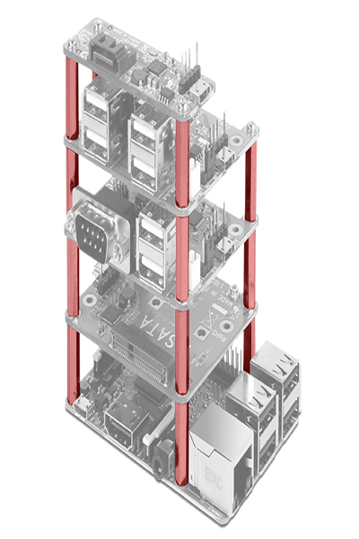 Kit de vis de montage pour carte mère Delock