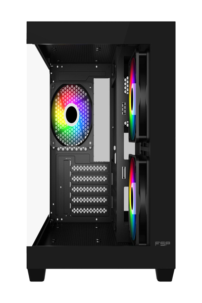 FSP S140-BA - Small Form Factor SFF - PC - Black - micro ATX - Mini-ITX - Glass - POC0000286