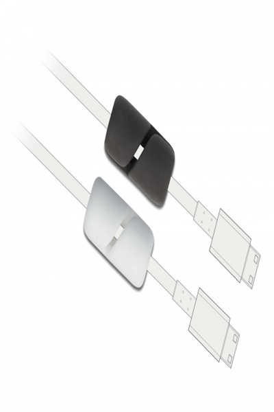 Delock Cable holder kit - desk mountable, surface mountable, wall mountable - 18404
