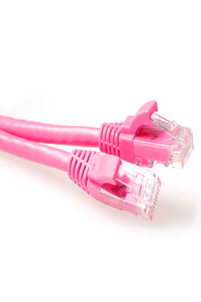 ACT Pink 7 meter U/UTP CAT6A patch cable snagless with RJ45 connectors - 7 m - Cat6a - RJ-45 - RJ-45 - Pink