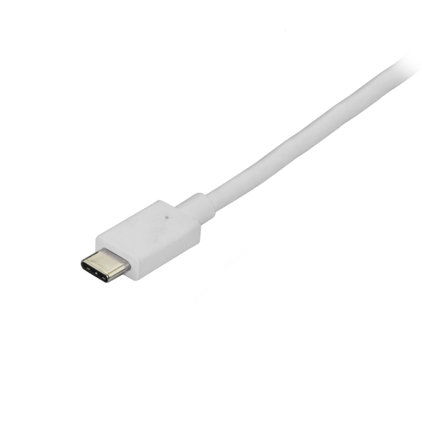 StarTech 6 ft. (1.8 m) USB-C to DisplayPort Cable - 4K 60Hz - White - 1.8 m - USB Type-C - DisplayPort - Male - Male - Straight - CDP2DPMM6W