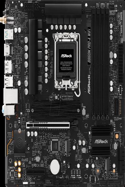 ASRock B860M Pro-A WiFi - Moderkort - 90-MXBRS-A0UAYZ