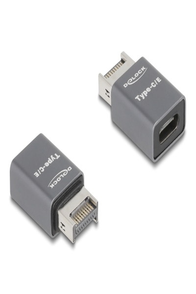 Delock Adapter USB 10 Gbps Typ-E Key A Stecker zu Type-C Buchse Metall - Adapter - 67234