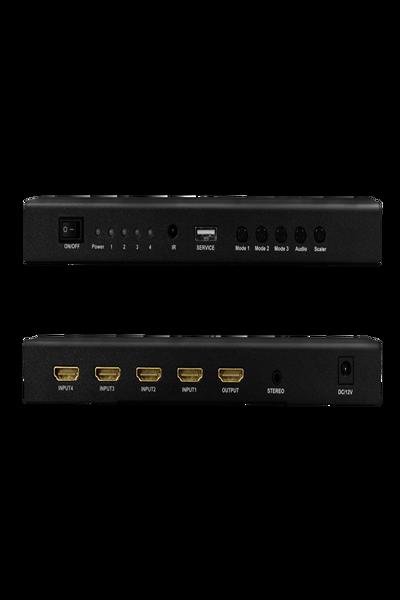 LogiLink HDMI Switch 4x1 Multiviewer 4K/30Hz Scaler - HD0053