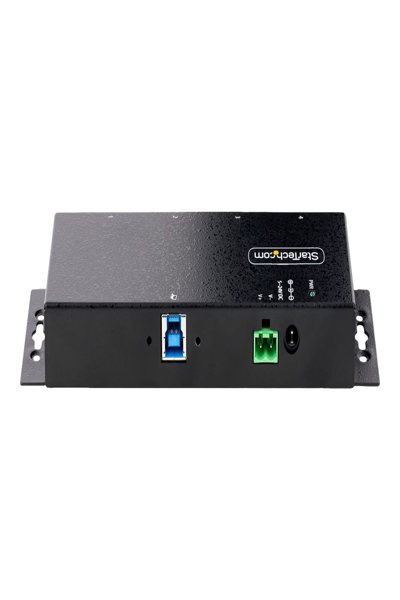 StarTech.com 4-Port Industrial USB 3.0 5Gbps Hub, Rugged USB Hub w/15kV Air/8kV Contact ESD and Surge Protection, DIN/Wall/Desk Mountable USB-A Hub, USB Expansion Hub with Locking Ports - 5G4AINDNP-USB-A-HUB