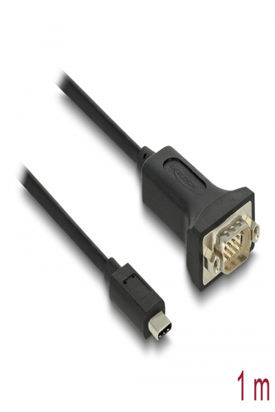 Delock USB-/seriell kabel - 24-stifts USB-C (hane) till RS-232 (hane) - 64195