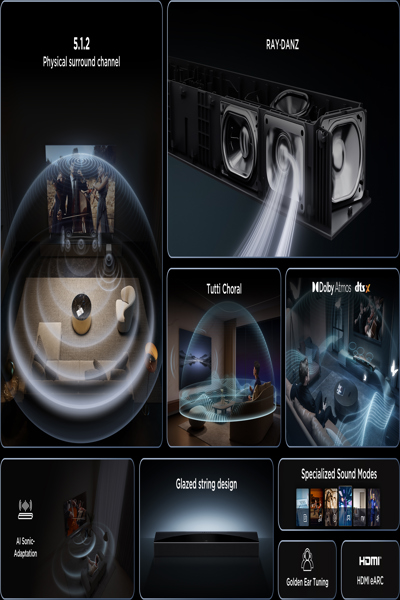 TCL Q Q75H SOUND BAR WITH DOLBY ATMOS - Q75HE