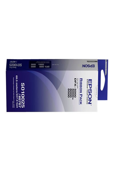 Ruban de recharge noir Epson SIDM pour imprimantes DFX-5000/+/8000/8500 (C13S010025) - - DFX-8000 - DFX-5000+ - DFX-8500 - DFX-5000 - Noir - Chine - 120 g - 35 mm - 297 mm