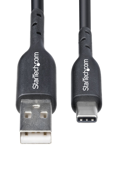 StarTech.com 4m USB-A till USB-C laddningskabel - USB2AC4MBKE