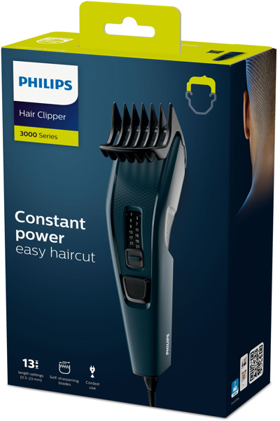 Philips HC3505/15 3000 Tondeuse à cheveux en acier