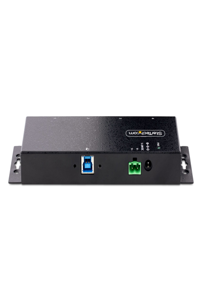 StarTech.com 4-Port Industrial USB 3.0 5Gbps Hub, Rugged USB Hub w/15kV Air/8kV Contact ESD and Surge Protection, DIN/Wall/Desk Mountable USB-A Hub, USB Expansion Hub with Locking Ports - 5G4AINDNP-USB-A-HUB