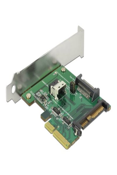 Delock PCI Express x4 Card U.2 NVMe to 1 x internal SFF-8654 4i + 1 x internal SFF-8639 - 89921