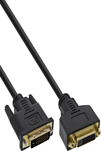 Câble DVI-D InLine Premium 24+1 mâle vers femelle 3 m