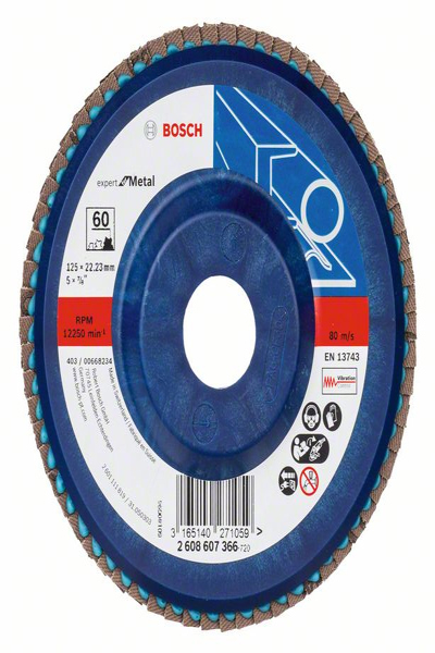Bosch 2 608 607 366 - Cleaning disc - Flat center - Metal - Bosch - 2.22 cm - 12.5 cm