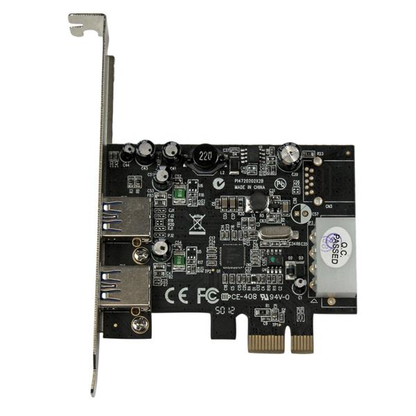 StarTech 2 Port USB3.0 PCI Express Interface Card with UASP and 4 Pin LP4 Molex - USB Adapter - PCIe - USB3.0 x 2 - for P/N: USB3S2ESATA3 (PEXUSB3S25) - PEXUSB3S25