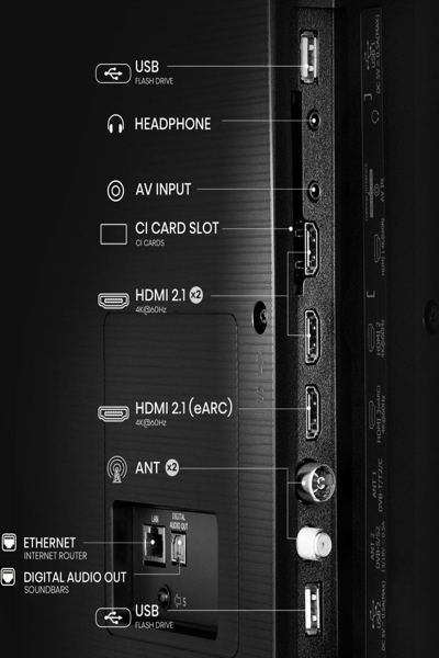 HISENSE 65A6Q 65" 4K ULTRA HD SMART TV BLACK - 65A6Q