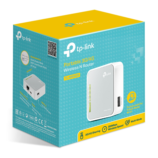 TP-LINK 3G/4G WLAN Router (TL-MR3020) - TL-MR3020