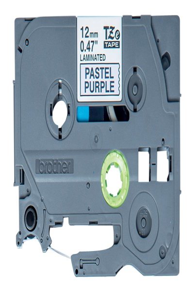 Brother TZe-MQF31 Black on Pastel Purple - TZEMQF31