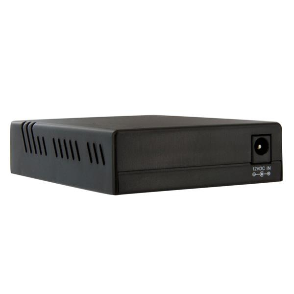 StarTech 10/100 Mbit/s Fast Ethernet Multimode ST LWL / Fiber Optic Copper Media Converter - 2km - Media Converter - 10Base-T, 100Base-FX, 100Base-TX - RJ-45 / ST multi-mode - 1310 nm (MCM110ST2EU) - MCM110ST2EU