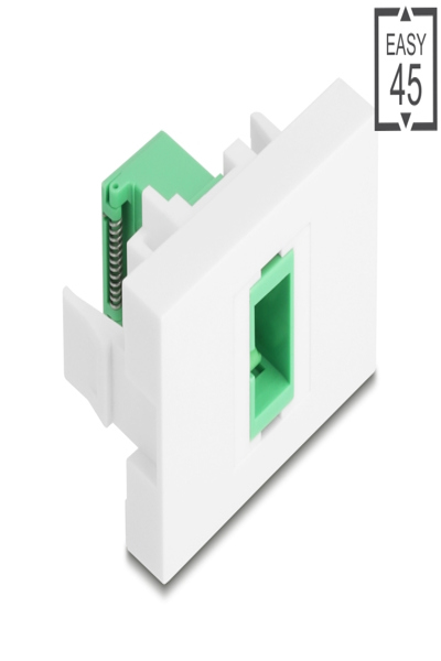 Delock Easy 45 Module SC Simplex volet de protection laser vert/blanc