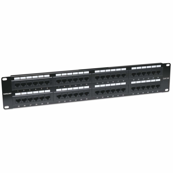 Cat5e patch panel 48 ports RJ45 UTP unshielded 2U - 513579