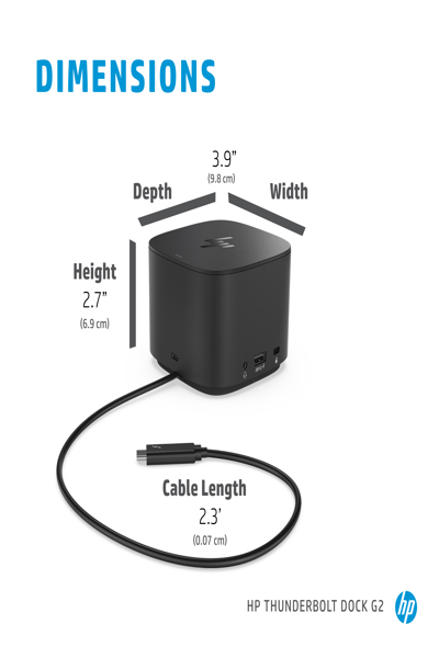 HP Thunderbolt Dock 230W G2: Docking Station - 3TR87AA#UUZ