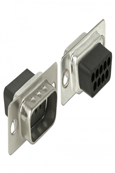 Delock Adapter Sub-D 9-polig hane till RJ45 hona monteringskit - 66166