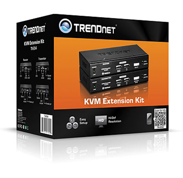 TRENDnet TK-EX4 KVM Extension Kit - KVM Extender - TK-EX4