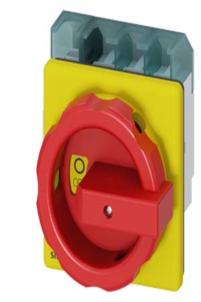 Siemens 3LD2504-1TL53 Main/Emergency-Stop Switch 4P 63A Red/Yellow