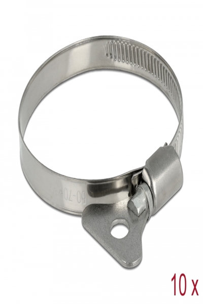 Delock Hose clamp - suitable for 50-70 mm hose (pack of 10) - 19583