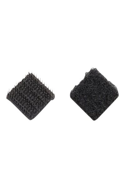Delock Hook-and-loop dots - square - self-adhesive - 64 pieces black - Black - 20 mm - 64 pc(s) - Polybag - 19096