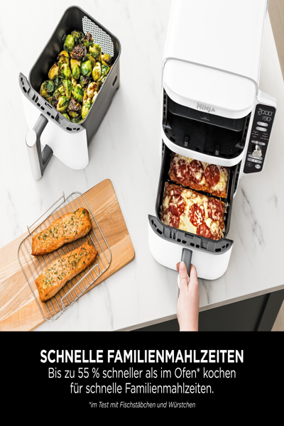 SharkNinja Ninja DoubleStack SL400EUWH - Hot air fryer - SL400EUWH