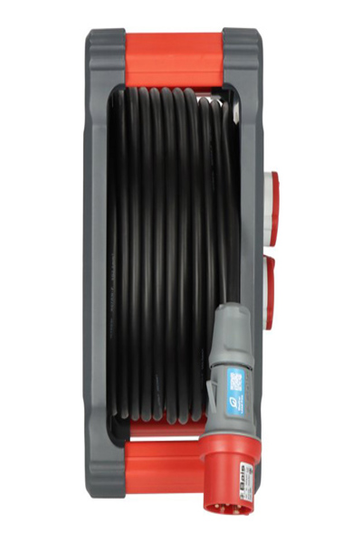 Brennenstuhl 9222300120, Svart, Blå, Röd, Plast, 3 AC-uttag, CEE, Typ E / F, Rak, 30 m - 9222300120