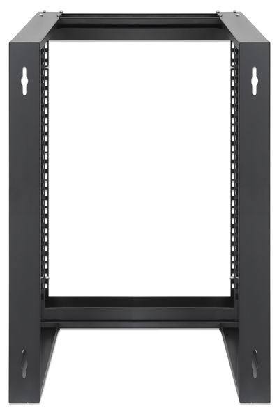 Intellinet 19" Wall Mount Open Frame Network Rack - 9U - Front-hinged Swing Frame Flat Pack - 2-Post - 17.7 in. Depth - Black RAL 9004 - Rack frame - Black - Steel - 30 kg - 9U - RoHS ANSI/EIA 310-E IEC 60297-3 - 716185