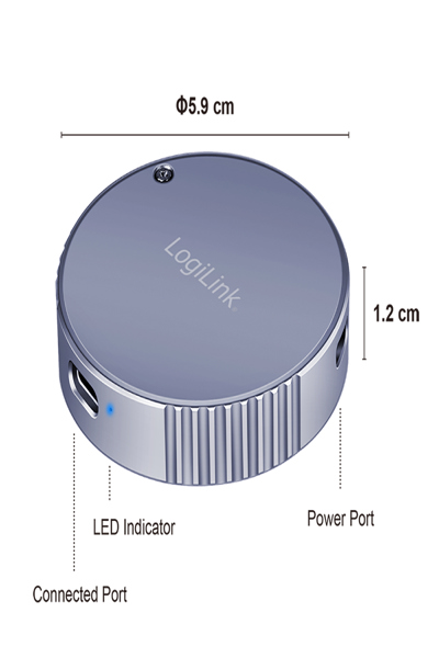 LogiLink UA0438 - Magnetisches M.2 2230 NVMe SSD GehÃƒÂ¤use USB 3.1 grau - Case - USB 3.0 - UA0438