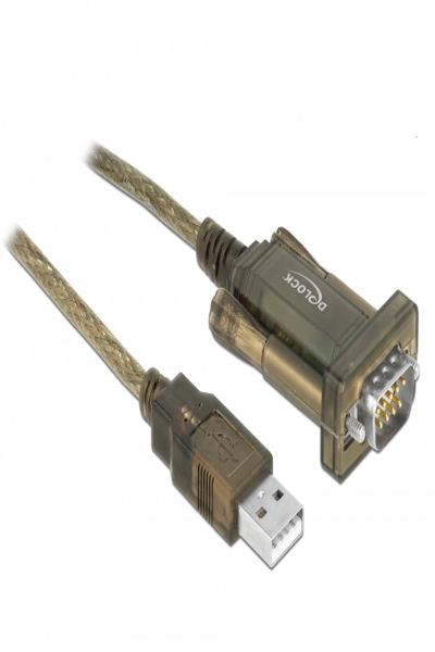 Delock-adapter USB 2.0 Typ-A > 1 x Seriell DB9 RS-232 - 64073