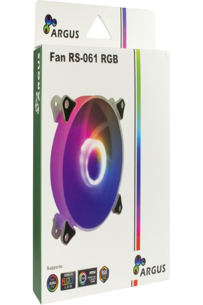Inter-Tech Argus RS-061 RGB - Ventilateur de boîtier - 120 mm