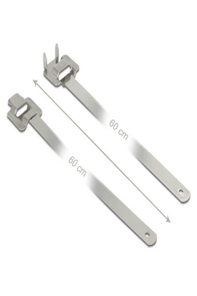 Delock 18765 - Releasable cable tie - Stainless steel - Stainless steel - 600 mm - 10 mm - 10 pc(s) - 18765
